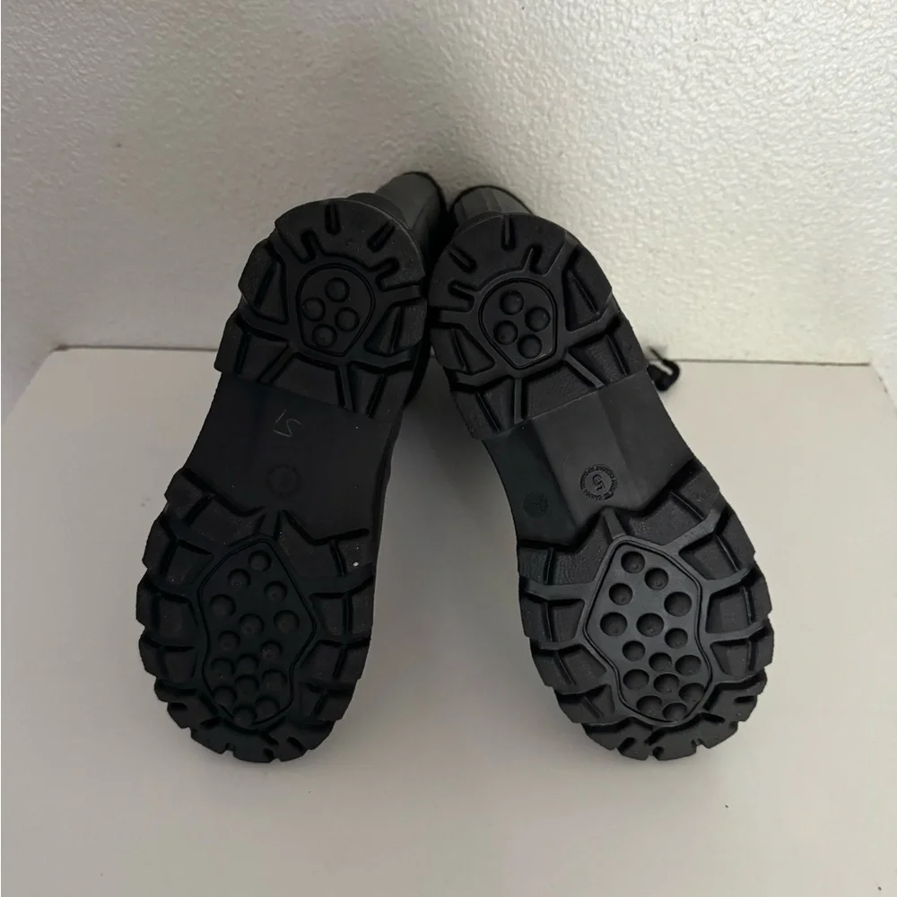 KAMIK Icebreaker Black Pull OnDrawstring Waterproof Safety Boots-Mn 5/Wm 6.5